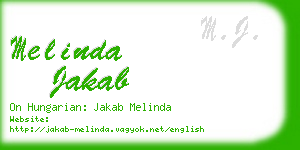 melinda jakab business card